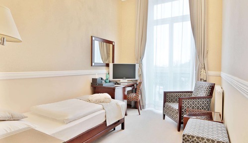 Habitación individual estándar, 1 cama individual, baño privado, vistas al parque