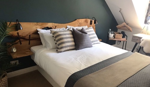 Habitación doble superior, 1 cama de matrimonio grande, baño privado