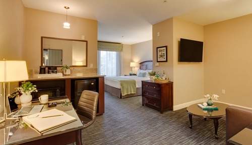 Suite estudio, 1 cama de matrimonio grande con sofá cama