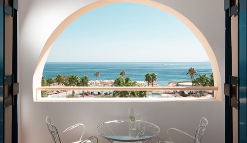 Habitación con 2 camas individuales, vistas al mar