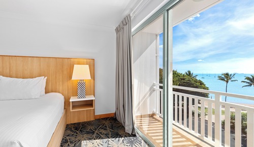 Habitación con 2 camas individuales, vistas al mar