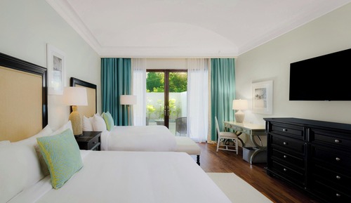 Habitación, 2 camas dobles, no fumadores, vistas al jardín