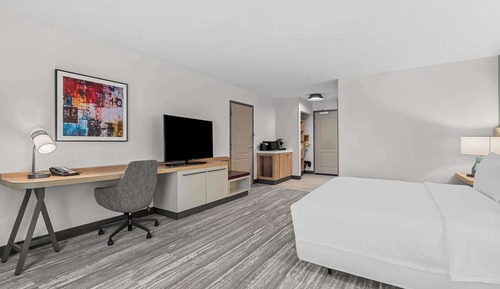 Suite, 1 cama de matrimonio grande, accesible para personas con discapacidad (Roll-In Shower)