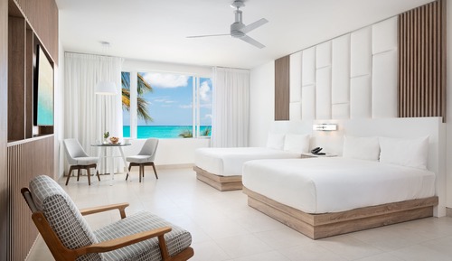 Estudio Grand, 2 camas de matrimonio, frente al mar (2 Queens)