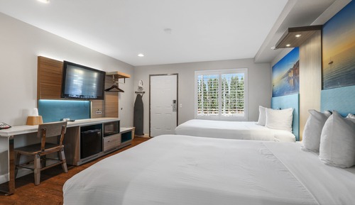 Habitación individual económica, 2 camas dobles