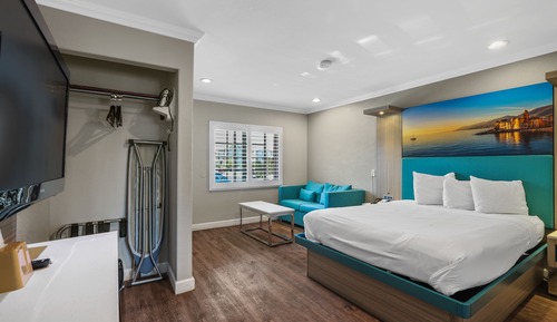 Habitación individual económica, 1 cama de matrimonio, frigorífico y microondas