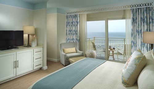 Suite Premier, 1 cama de matrimonio grande, vistas al mar, en esquina (Pool View)