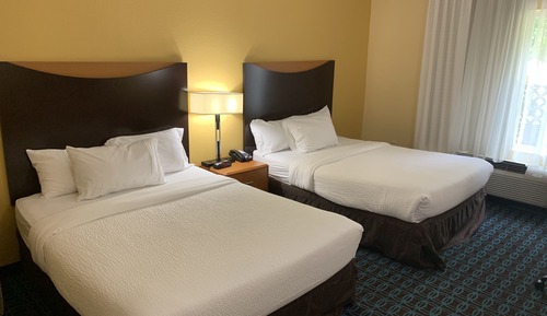 Habitación, 2 camas de matrimonio (Mobility/Hearing Accessible, Tub)