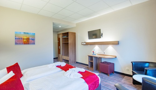 Habitación Confort doble, balcón, vistas al lago