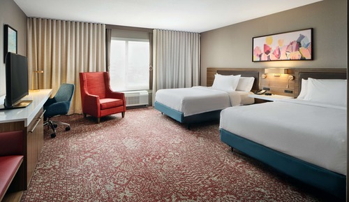 Habitación, 2 camas de matrimonio, accesible para personas con discapacidad (Hearing)