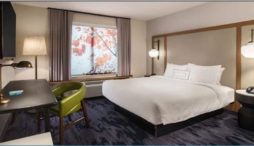 Estudio, 1 cama de matrimonio grande con sofá cama (Mobility Accessible, Roll-In Shower)