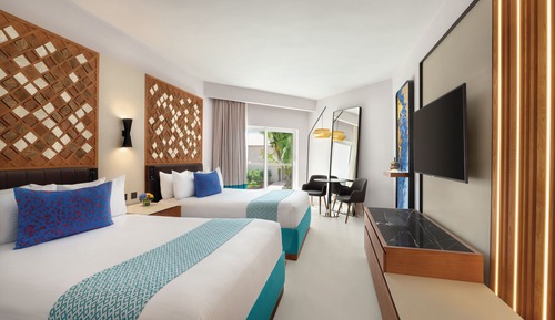Habitación Club, 2 camas de matrimonio, vistas al mar (Preferred)
