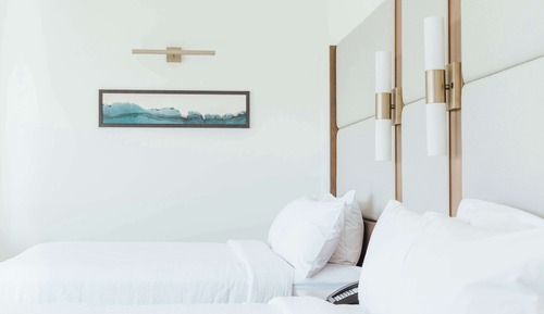 Habitación, 2 camas de matrimonio, accesible para personas con discapacidad (Hearing)