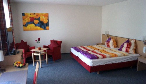 Habitación Deluxe doble, accesible para personas con discapacidad, baño privado (mit Balkon)