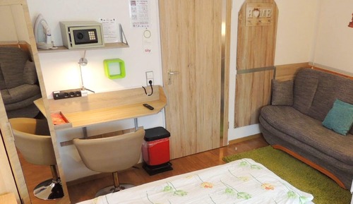 Habitación estándar doble, frigorífico y microondas