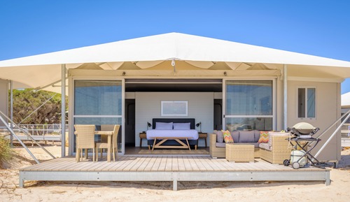 Tienda Deluxe, vistas al mar