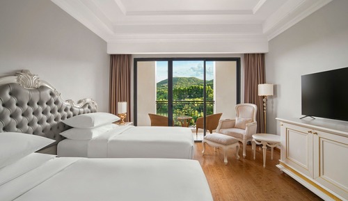 Habitación Deluxe, 2 camas individuales, no fumadores, vistas al jardín (Balcony)