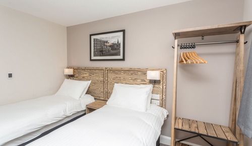 Habitación con 1 cama doble o 2 individuales