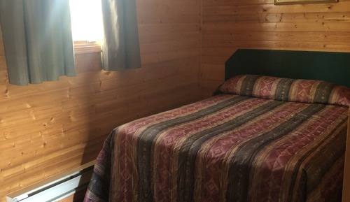 Cabaña, varias camas, accesible para personas con discapacidad, vistas al jardín