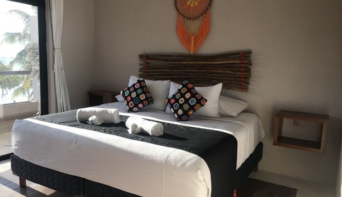 Apartamento Confort, varias camas, balcón, vistas al mar