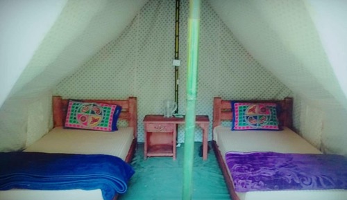 Tienda de lujo, 2 camas individuales, no fumadores, vistas a la montaña