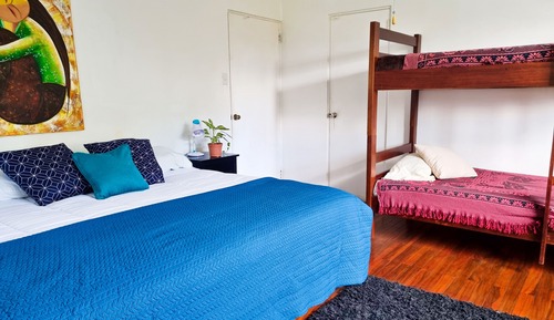 Habitación cuádruple Deluxe, baño privado, vistas al jardín