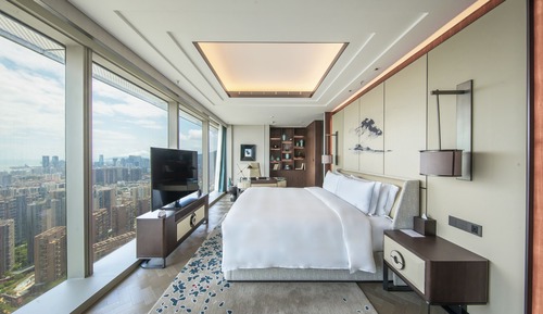 Habitación Premier, 1 cama de matrimonio grande, vistas al mar (and City View)