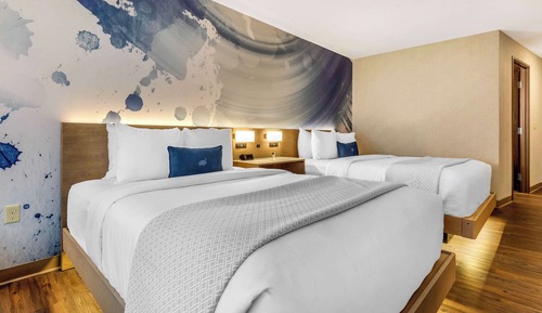 Habitación, 2 camas de matrimonio, accesible para personas con discapacidad, no fumadores