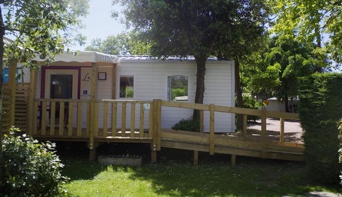 Casa móvil, 2 habitaciones, accesible para personas con discapacidad, terraza
