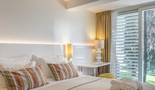 Two Double Rooms with Connecting Door 44 m2 Courtyard/Park View with French Balconies