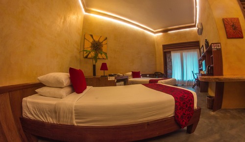 Habitación Deluxe con 2 camas individuales, balcón, vistas al jardín (Cliff Residence)