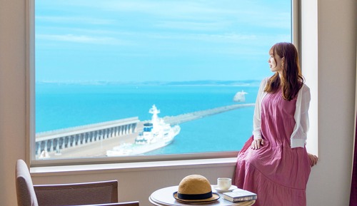 Habitación con 2 camas individuales, no fumadores, vistas al mar (High Floor)