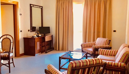 Suite estudio clásica, 1 cama doble, no fumadores, vistas al jardín