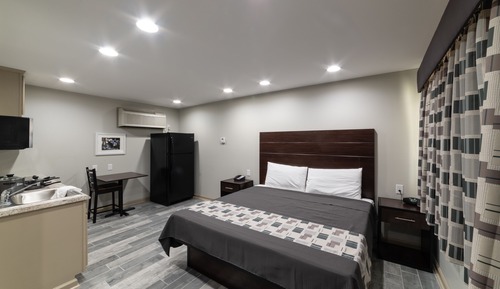 Estudio Deluxe, 1 cama de matrimonio grande, no fumadores, cocina básica