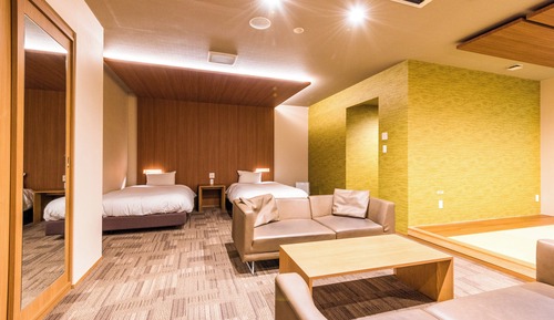 Superior Japanese-Western-Style Twin Room with 8 Tatami mats - Indoor Bath - Non-Smoking