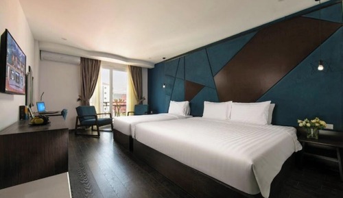 Habitación familiar, vistas al jardín