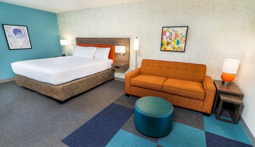 Estudio, 1 cama de matrimonio grande, accesible para personas con discapacidad (Hearing)