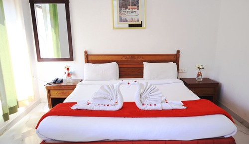 Habitación doble superior, 1 cama de matrimonio grande, vistas a la montaña