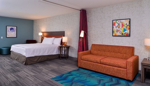 Estudio, 2 camas de matrimonio, accesible para personas con discapacidad (Hearing)