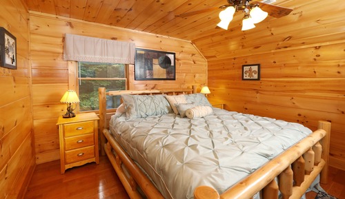 Cabaña, varias camas, bañera de hidromasaje