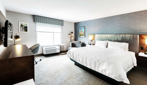 Habitación, 1 cama de matrimonio grande, frigorífico