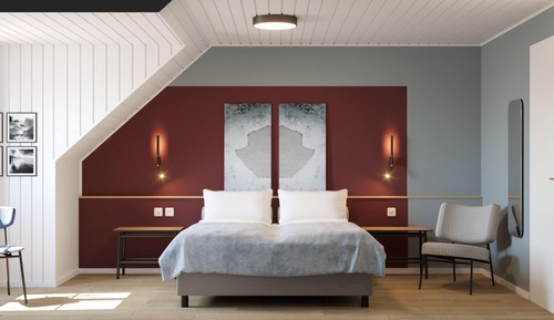 Habitación familiar, vistas al lago