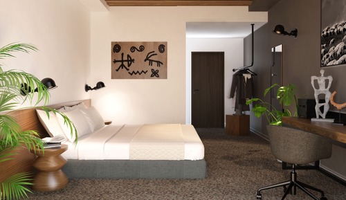 Habitación estándar con 1 cama doble o 2 individuales, vistas al valle