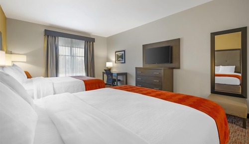 Habitación estándar, 2 camas de matrimonio, no fumadores, frigorífico