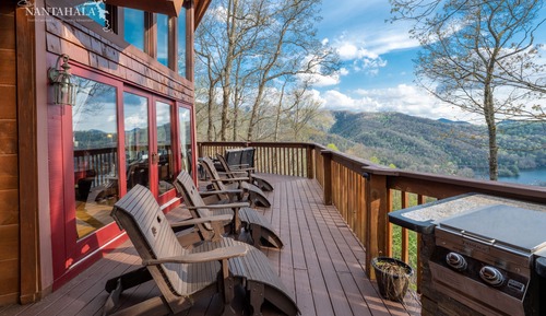Cabaña familiar, bañera de hidromasaje, vistas al lago