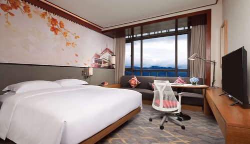 Habitación, 1 cama de matrimonio grande, fumadores, vistas a la montaña