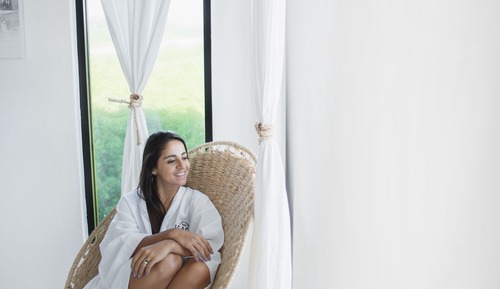 Habitación Deluxe doble, 2 camas dobles, vistas al mar