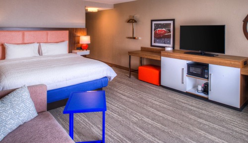 Habitación, 1 cama de matrimonio grande, no fumadores, frigorífico y microondas