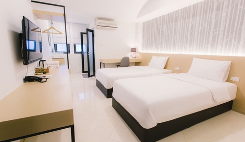 Estudio, 2 camas individuales