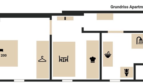 Apartamento, baño privado (Romantik (2P))